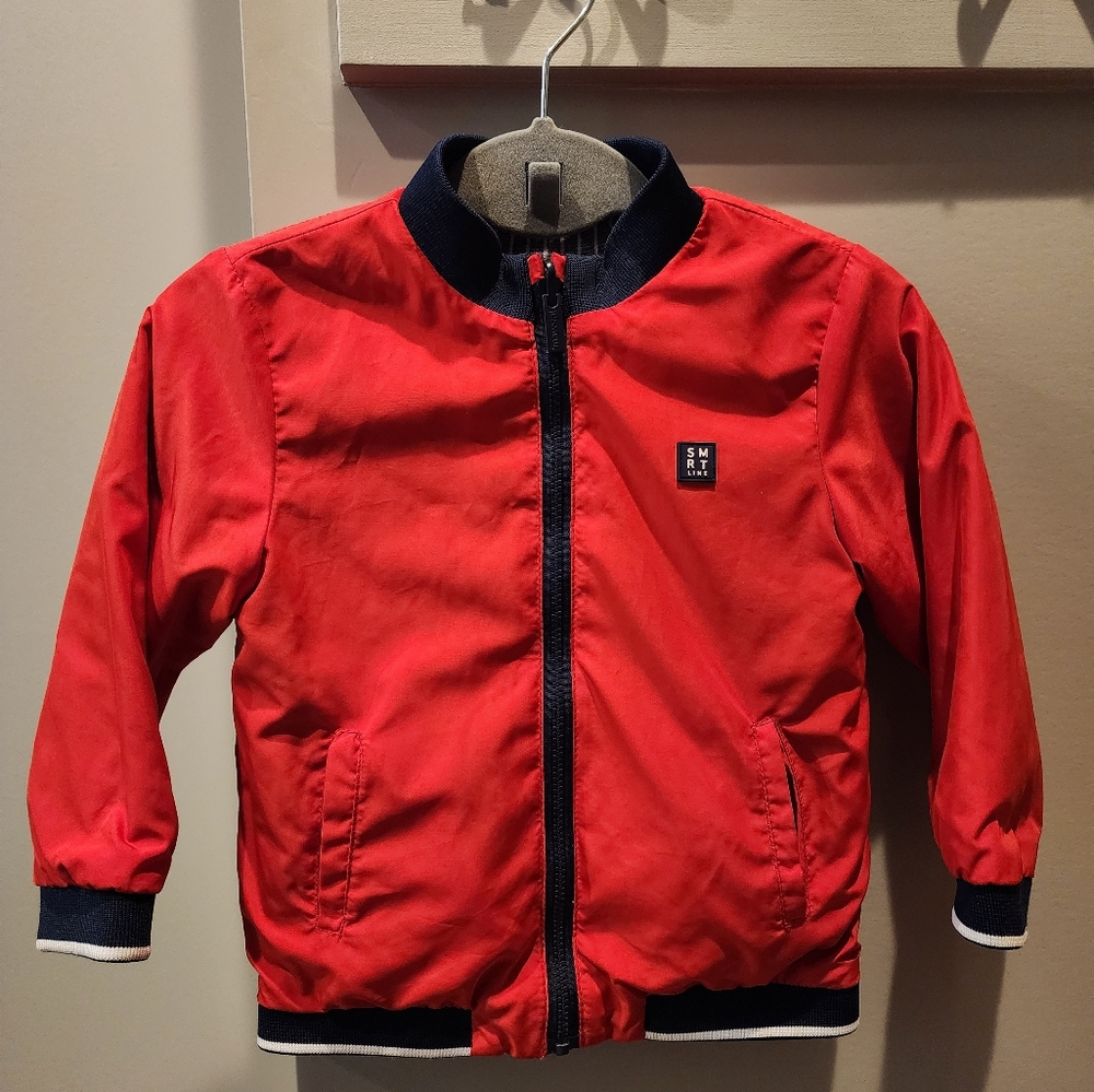 Boys 24m Mayoral Red/blue reversible jacket